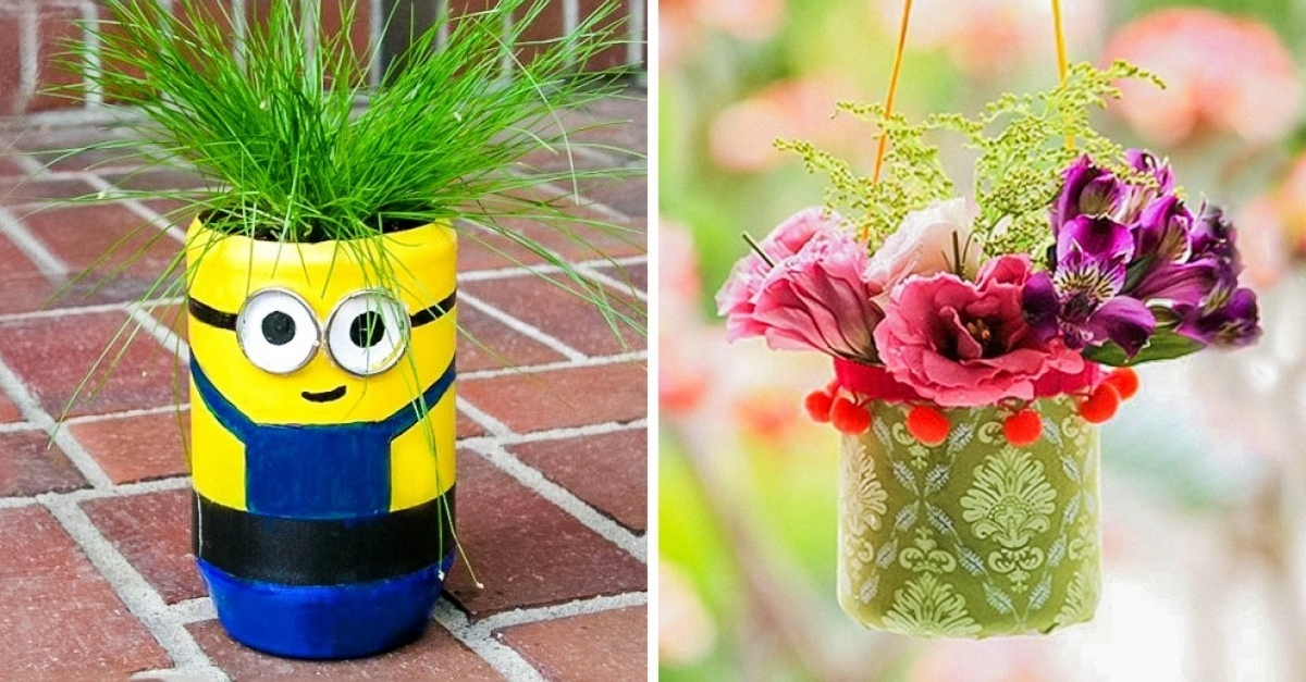 Comment faire des pots de fleurs avec des bouteilles en plastique ?