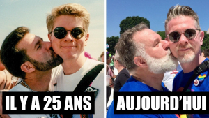 Illustration : "Ce couple fait taire les mauvaises langues et recrée avec fierté les photos de leur rencontre, 25 ans plus tard "