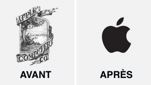 Illustration : "14 logos de grandes marques qui ont subi des changements avec le temps"
