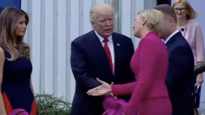 Illustration : "Quand Donald Trump rencontre la Première dame polonaise... Une humiliation qui fait le tour du monde !"