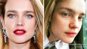 Illustration : "12 photos de top-models à découvrir avec et sans maquillage"