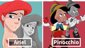 Illustration : "11 personnages de Disney deviennent transgenres pour montrer qu’ils restent tout aussi beaux"