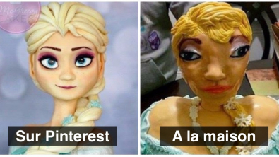 Illustration : "22 fois où vous avez essayé de réaliser un gâteau vu sur Pinterest…"