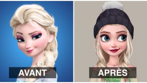 Illustration : "Cette artiste « recoiffe » les Princesses Disney avec des coiffures à la mode"