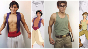 Illustration : "Un homme se transforme en personnages Disney masculins dans les moindres détails"