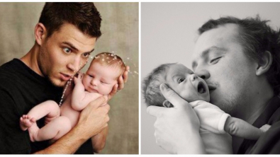 Illustration : 20 papas avec leur bébé qui vont vous faire fondre d’amour