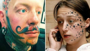 Illustration : "17 tatouages sur le visage qui sont de véritables fails"