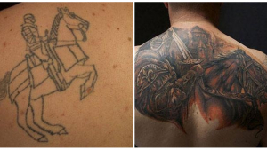 Illustration : "Ces 20 tatouages ratés rattrapés le mieux possible par du tattoo cover"