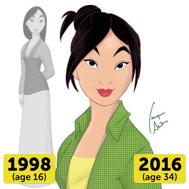 Illustration de l'article : A quoi ressembleraient les princesses de Disney en 2017