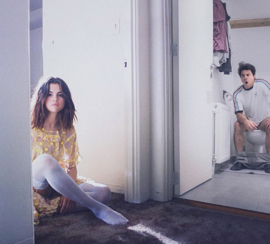 Illustration de l'article : Il décide de s’incruster avec succès sur les photos de célébrités