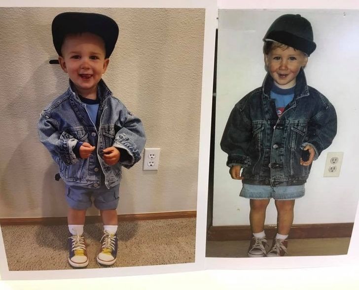 Illustration de l'article : Ces 18 personnes reproduisent leurs plus vieilles photos 