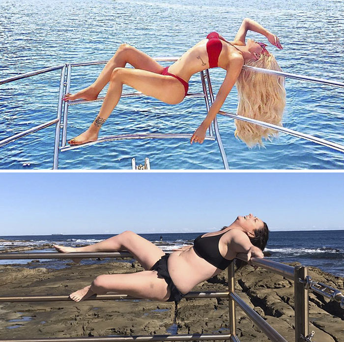 Illustration de l'article : Cette femme détourne ironiquement les photos des stars sur Instagram