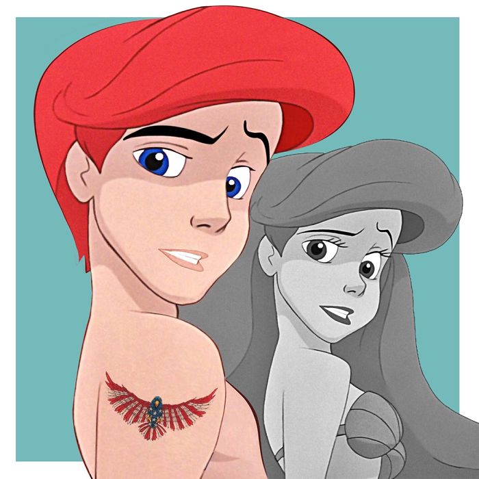 Illustration de l'article : 11 personnages de Disney deviennent transgenres pour montrer qu&rsquo;ils restent tout aussi beaux