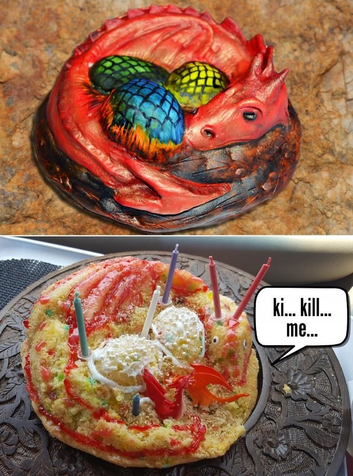 Illustration de l'article : 22 fois où vous avez essayé de réaliser un gâteau vu sur Pinterest…