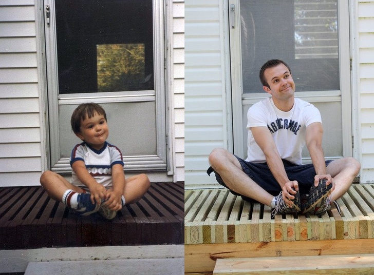 Illustration de l'article : Ces 25 personnes ont reproduit leurs photos d'enfance et elles sont collectors