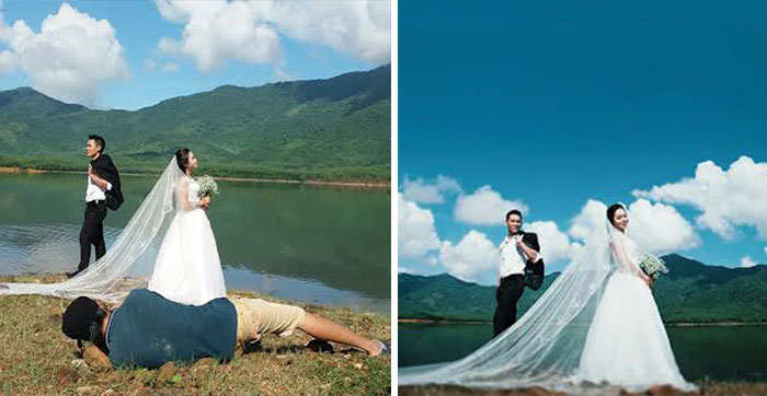 Illustration de l'article : 15 photos montrant qu’il faut savoir donner de sa personne pour être photographe de mariage