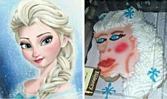 Failed Elsa Cake Failed Elsa Cake