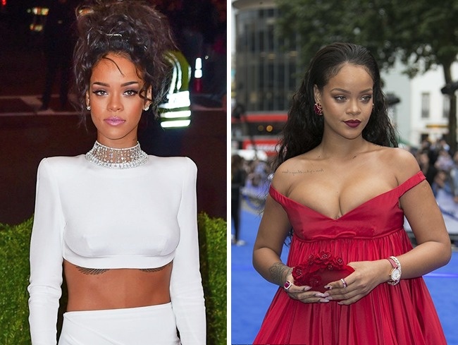 Rihanna avant et après sa prise de poids