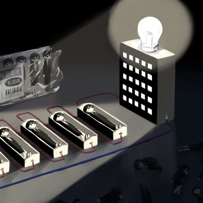 Illustration de l'article : Cet artiste japonais illustre des moments forts de la vie