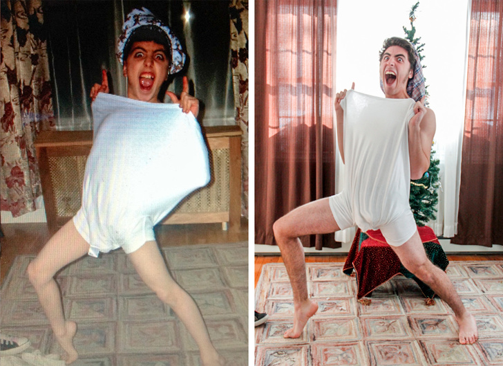 Illustration de l'article : Ces 25 personnes ont reproduit leurs photos d'enfance et elles sont collectors