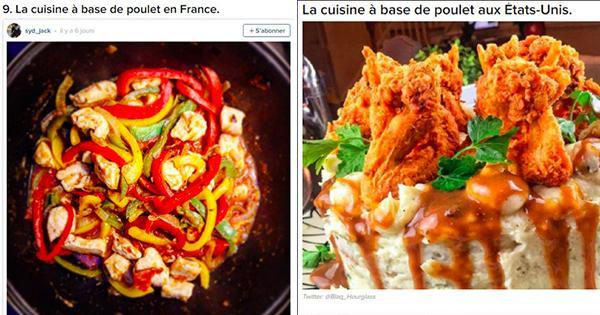 Illustration de l'article : 9 photos choquantes montrant la différence entre la cuisine française et la cuisine américaine !