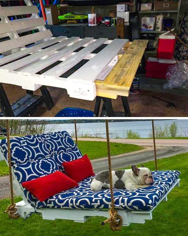 Illustration de l'article : Ces 24 façons de réutiliser de vieilles palettes en bois