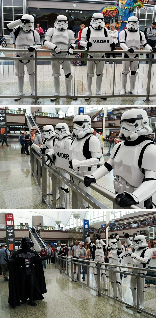 Illustration de l'article : 19 personnes attendant quelqu’un à l’aéroport de manière originale