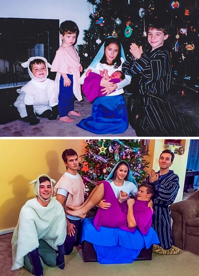 Illustration de l'article : 23 photos de famille remises au go&ucirc;t du jour de fa&ccedil;on hilarante 