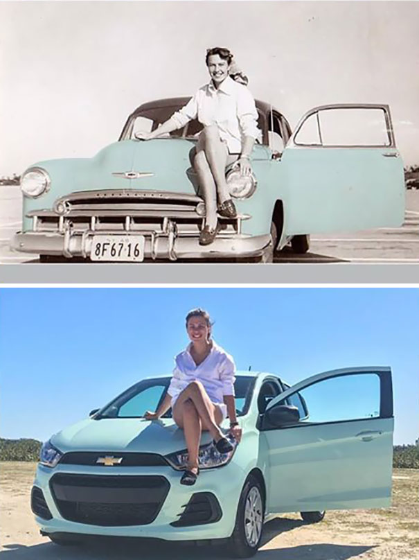 Illustration de l'article : Ces 20 personnes ont reproduit les photos de leurs grands-parents à la perfection