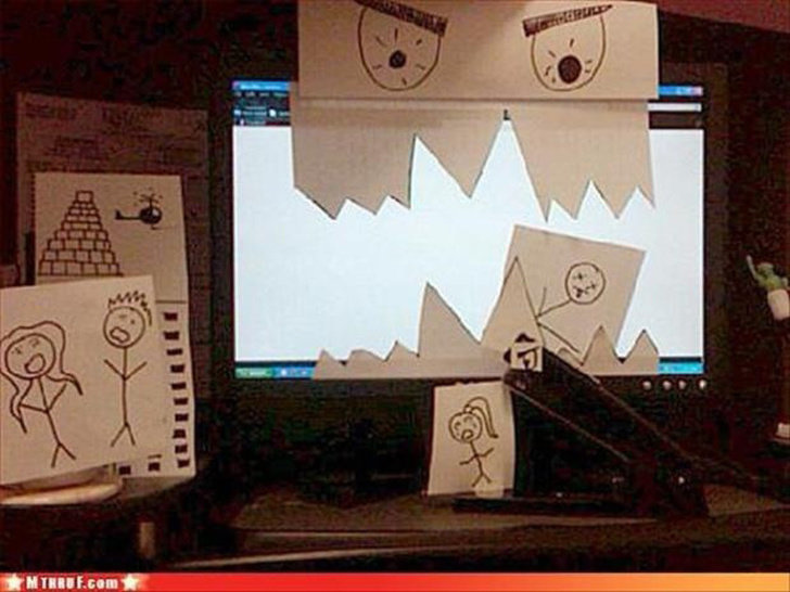 Illustration de l'article : Ces 22 employ&eacute;s qui ont trouv&eacute; une fa&ccedil;on de lutter contre l'ennui au travail