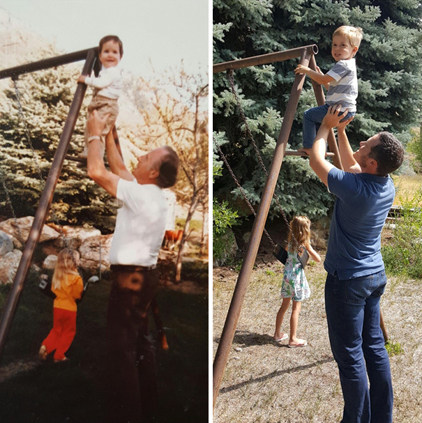 Illustration de l'article : Ces 20 personnes ont reproduit les photos de leurs grands-parents à la perfection