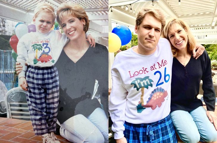 Illustration de l'article : Ces 18 personnes reproduisent leurs plus vieilles photos 