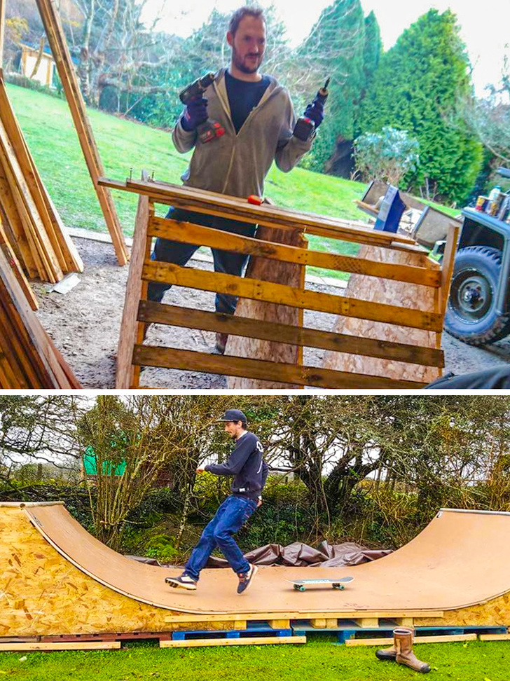 Illustration de l'article : Ces 24 façons de réutiliser de vieilles palettes en bois