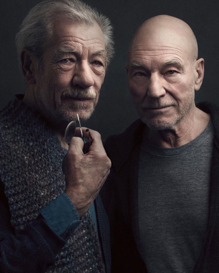 Illustration de l'article : 20 photos mettant en valeur la complicité entre Patrick Stewart et Ian McKellen