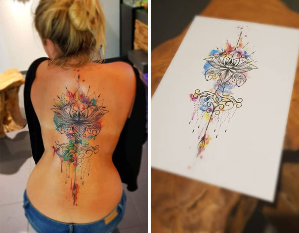 Illustration de l'article : Ces 20 idées de tatouages féminins à réaliser sur la colonne vertébrale