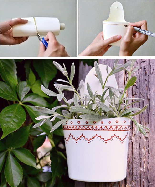 Comment faire des pots de fleurs avec des bouteilles en plastique ?