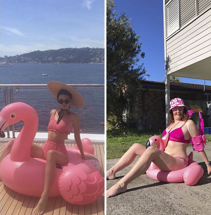 Illustration de l'article : Cette femme détourne ironiquement les photos des stars sur Instagram