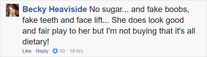 Illustration de l'article : A presque 70 ans, cette grand-mère révèle le secret de sa jeunesse et de son corps parfait. Les internautes réagissent pourtant avec colère. 