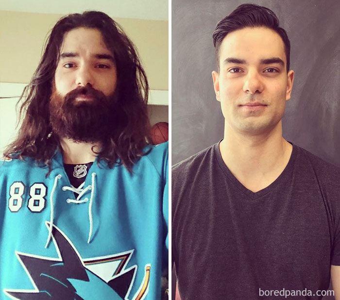 Illustration de l'article : Barbe ou rasage ? Avouez que ces 30 hommes sont m&eacute;connaissables, avec et sans !