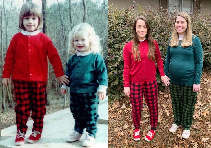 Illustration de l'article : Ces 20 personnes qui ont reconstitué leurs photos d'enfance