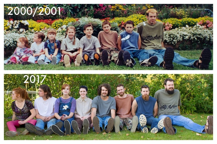 Illustration de l'article : Ces 25 personnes ont reproduit leurs photos d'enfance et elles sont collectors
