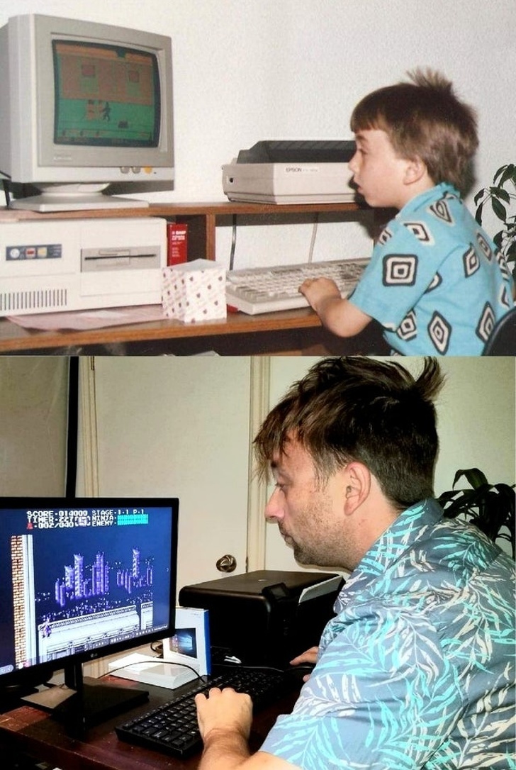 Illustration de l'article : Ces 20 personnes qui ont reconstitué leurs photos d'enfance