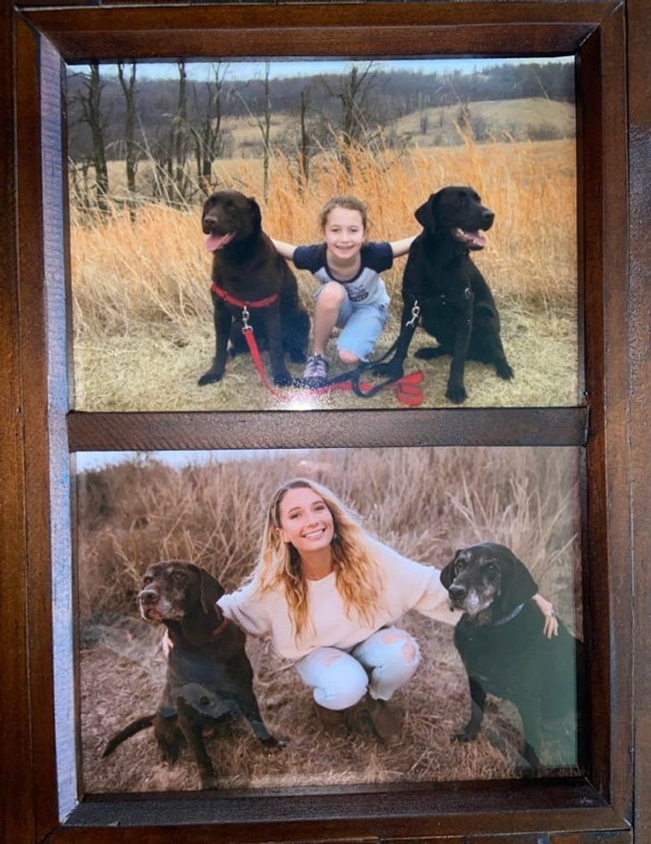 Illustration de l'article : Ces 18 personnes reproduisent leurs plus vieilles photos 