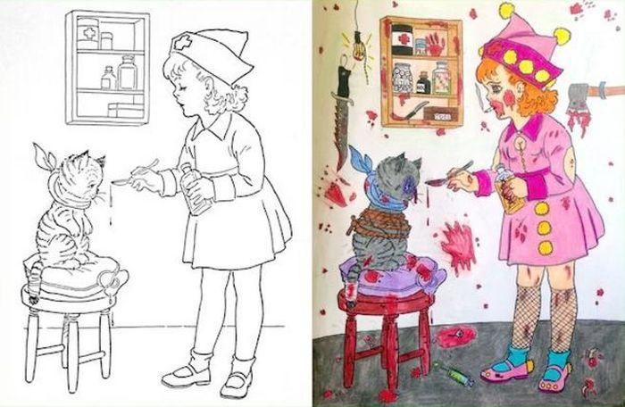 Illustration de l'article : Ces 24 parents ont détourné les cahiers de coloriages de leurs enfants