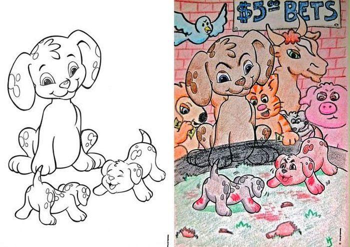 Illustration de l'article : Ces 24 parents ont détourné les cahiers de coloriages de leurs enfants