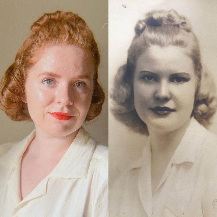 Illustration de l'article : Ces 18 personnes reproduisent leurs plus vieilles photos 