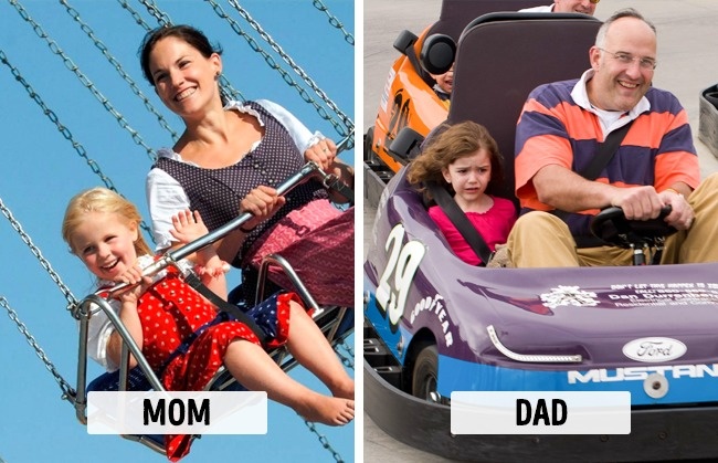 Illustration de l'article : 10 choses que les mamans et les papas font de façon radicalement différente