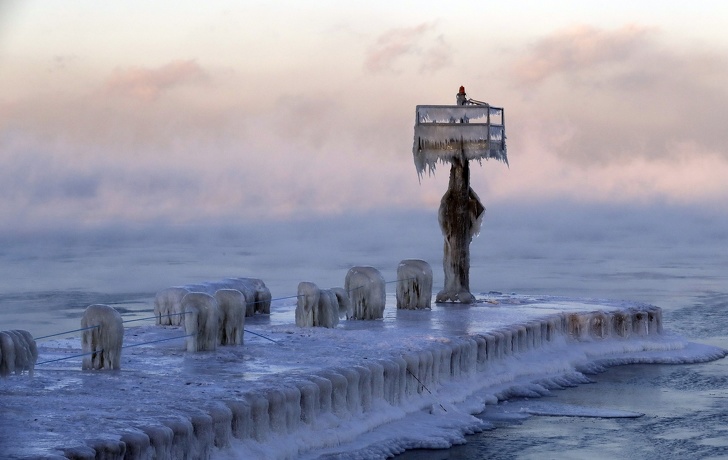 Illustration de l'article : Ces 12 photos de l'Amérique du Nord paralysée par le froid