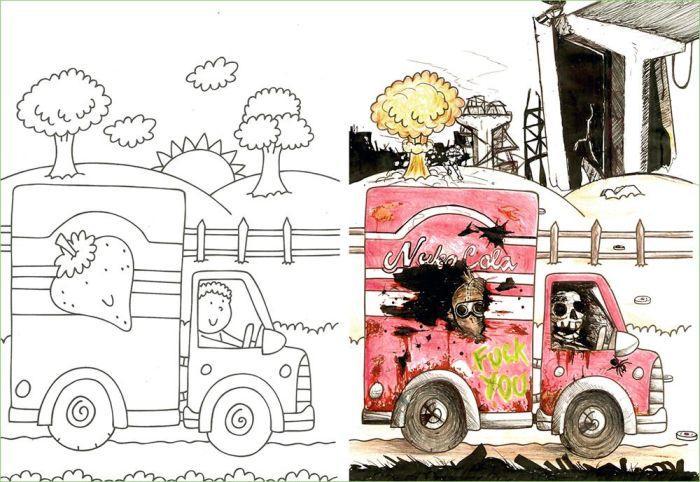 Illustration de l'article : Ces 24 parents ont détourné les cahiers de coloriages de leurs enfants