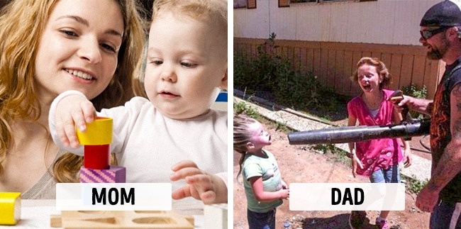 Illustration de l'article : 10 choses que les mamans et les papas font de façon radicalement différente